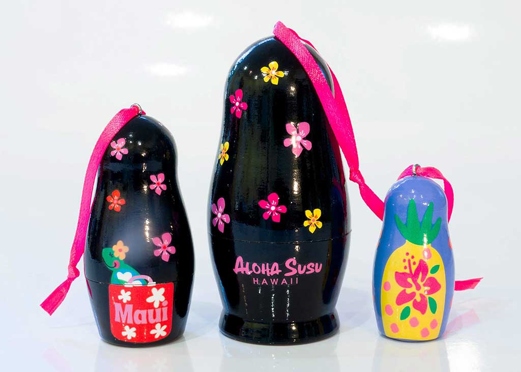 Ornament Nesting Doll Set - Susu, 3pc set