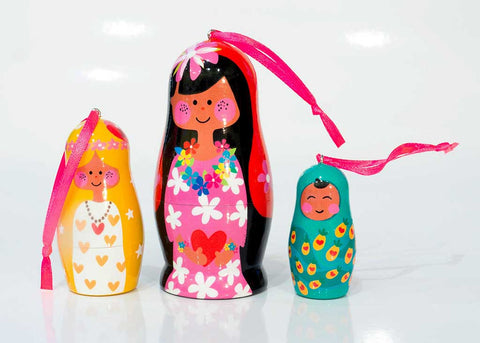 Ornament Nesting Doll Set - Nativity, 3pc set