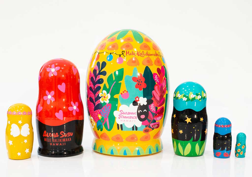 SPECIAL EDITION ALOHA SUSU NATIVITY SET, 6pc set
