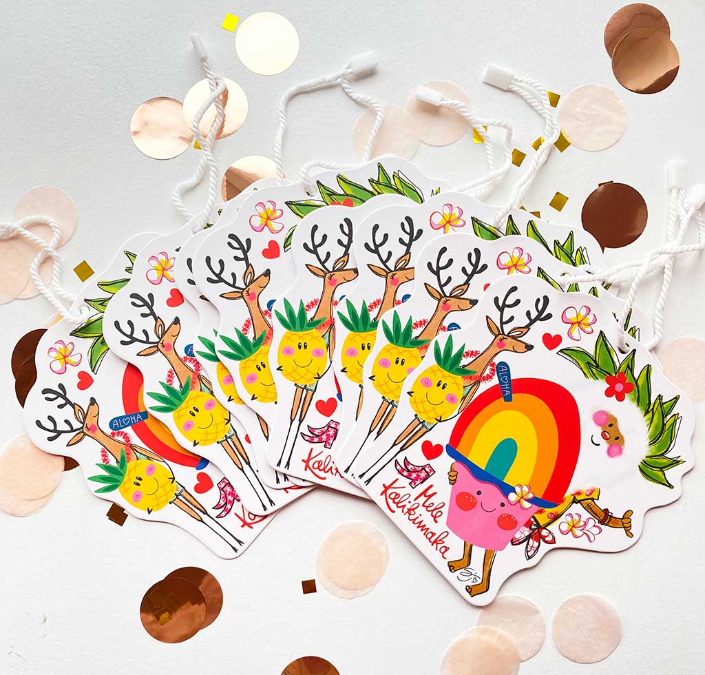 SANTA GIFT TAG PACK of 8