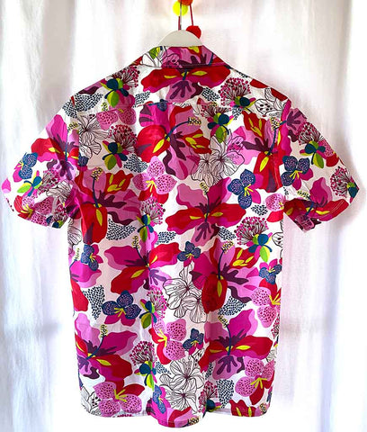 HOT HIBISCUS ALOHA SHIRT MEN/UNISEX