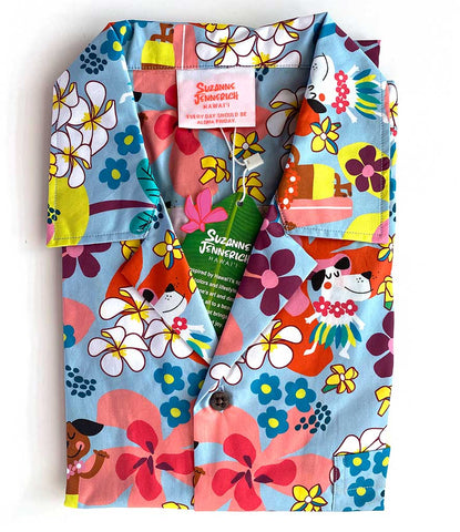 SURFING DOGS ALOHA SHIRT MEN/UNISEX