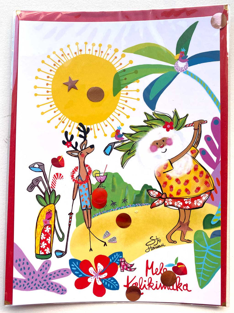 SANTA MIXED DESIGNS ART CARDS
