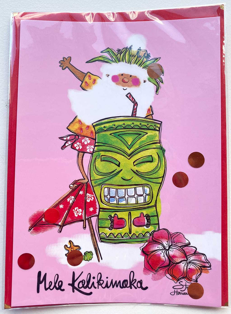 SANTA MIXED DESIGNS ART CARDS