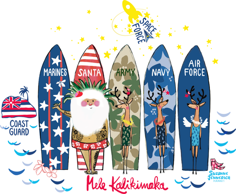 SANTA & MILITARY CREW kitchen towel