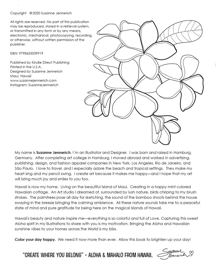 Coloring Book & Story-Aloha Susu