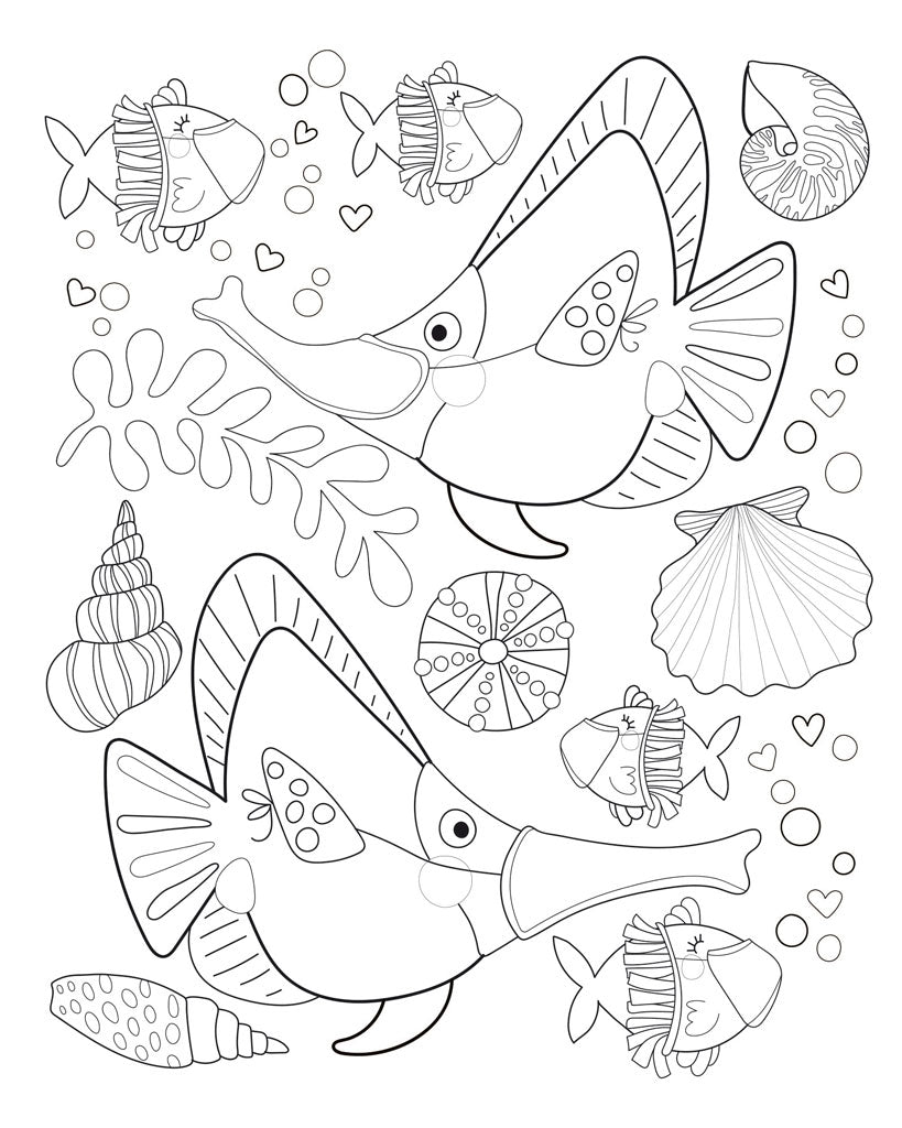 Coloring Book & Story-Aloha Susu