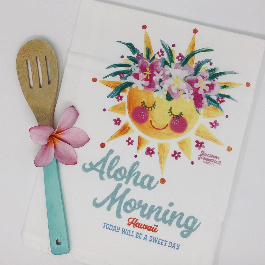 ALOHA MORNING kitchen towel