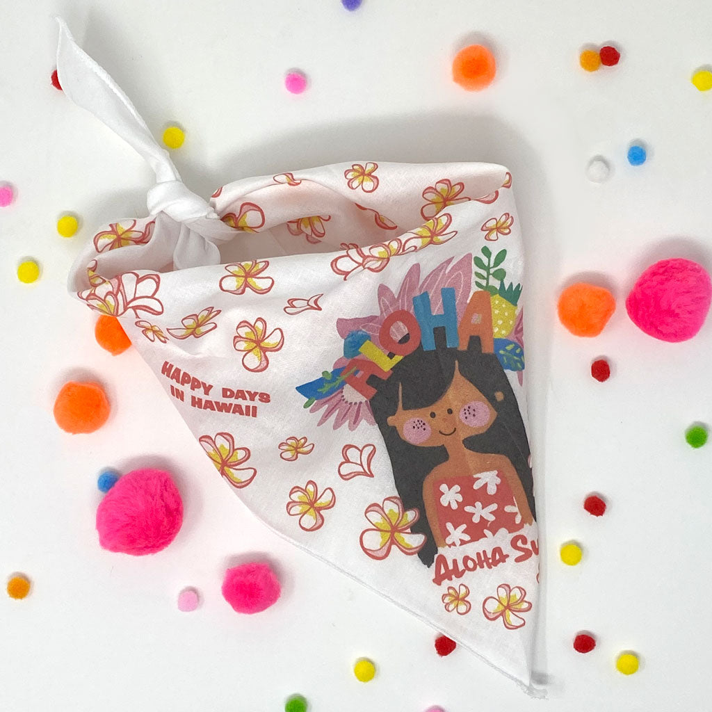 ALOHA SUSU  DOG BANDANA
