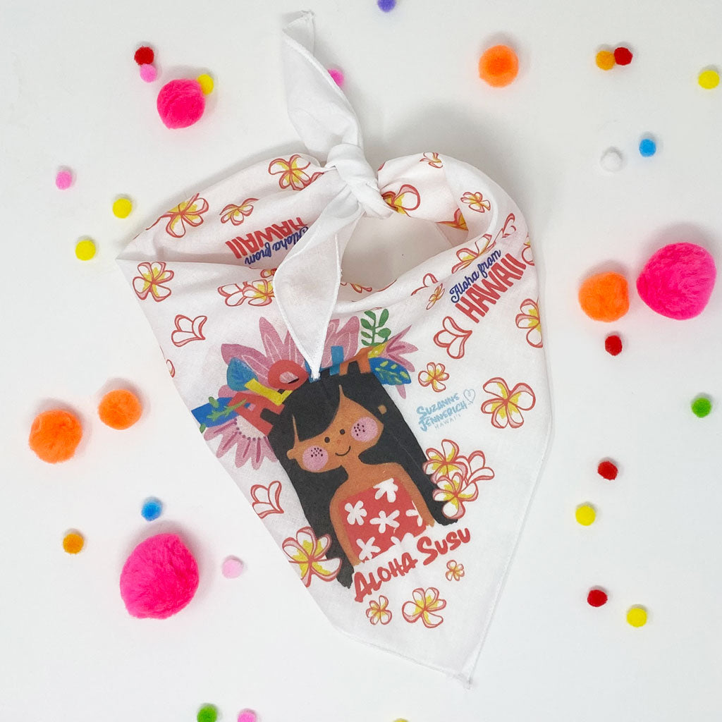 ALOHA SUSU  DOG BANDANA