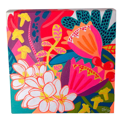 FLOWER OHANA 10x10"