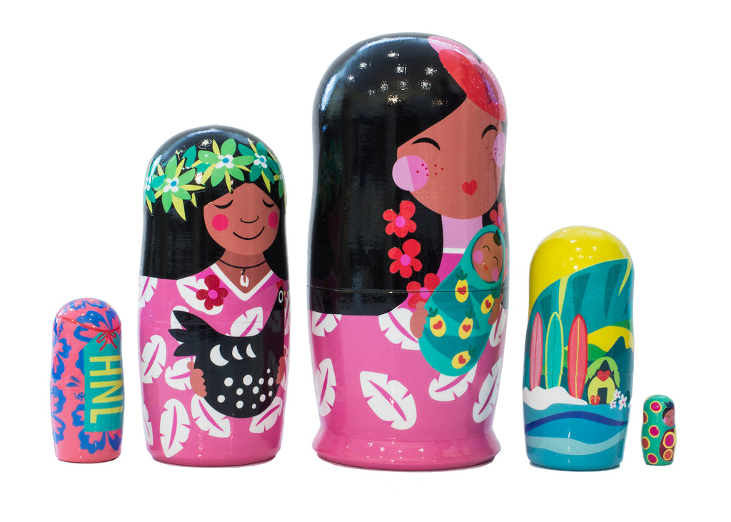 MR.&MRS.ALOHA, 5pc Set, 4"