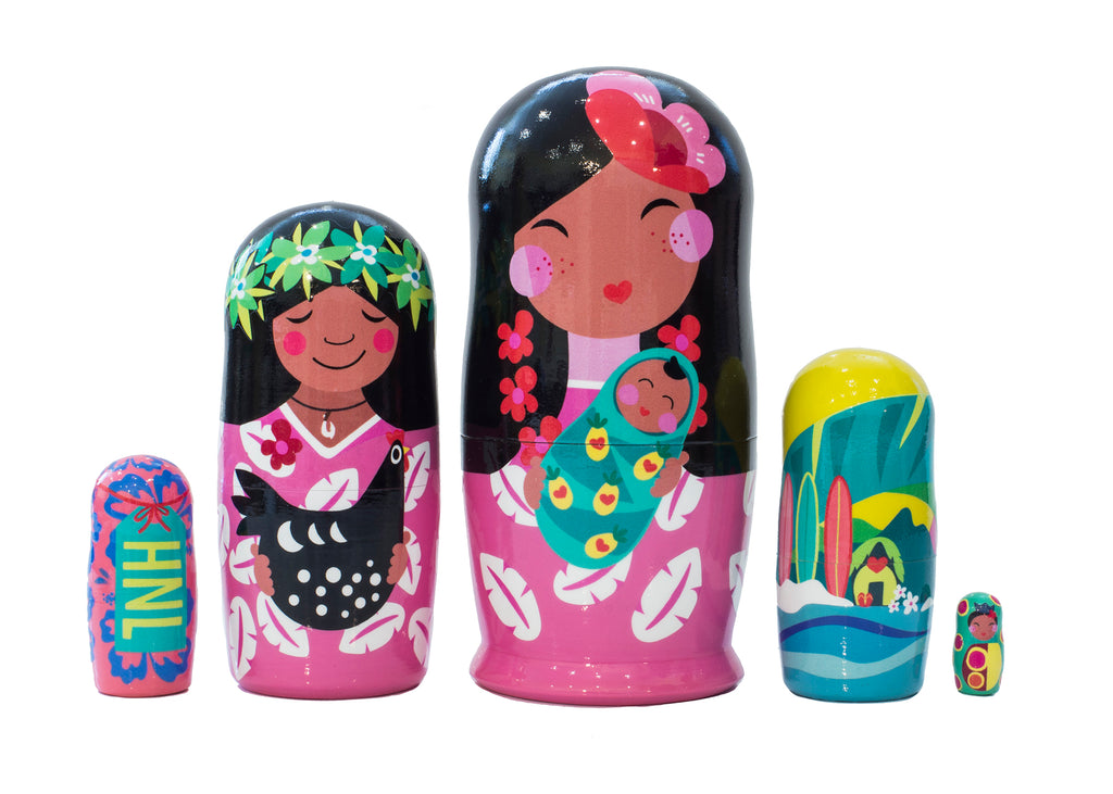 MR.&MRS.ALOHA, 5pc Set, 4"
