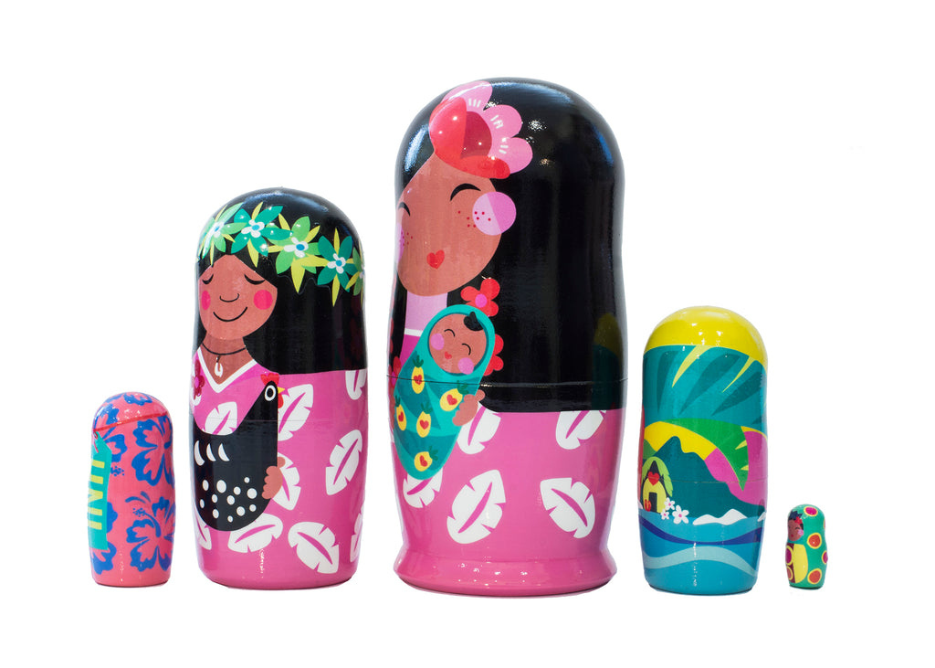 MR.&MRS.ALOHA, 5pc Set, 4"