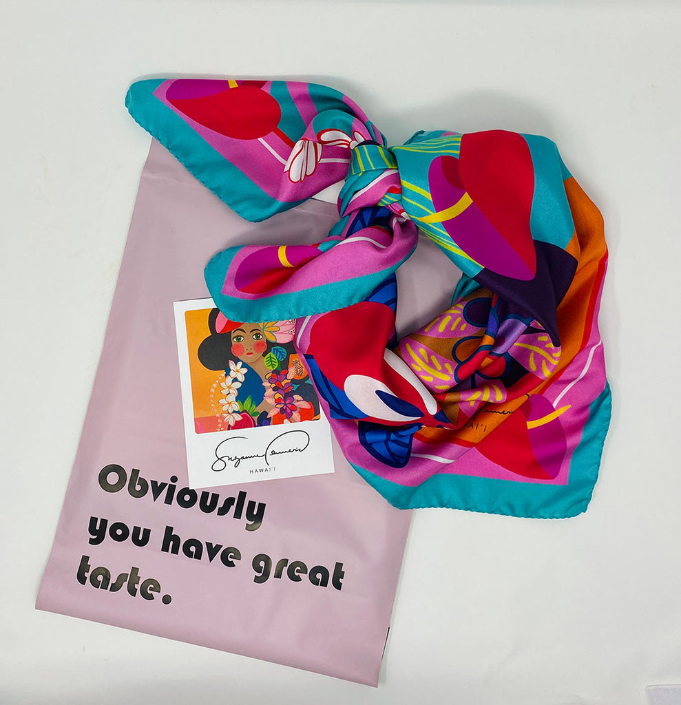 LEI GIRL KAILUA SILK TWILL SCARF