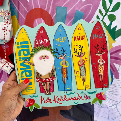 ADVENT CALENDAR - SANTA SURFBOARDS