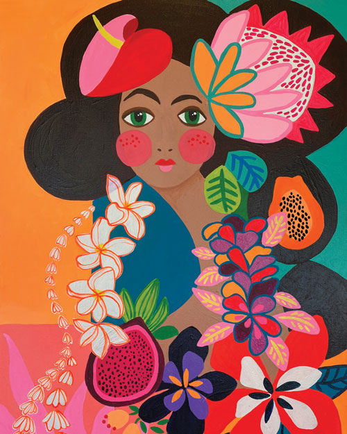 LEI GIRL KAILUA print