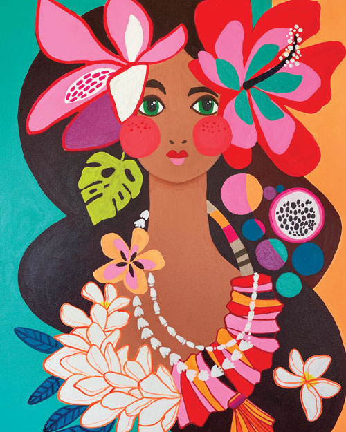 LEI GIRL PAIA print