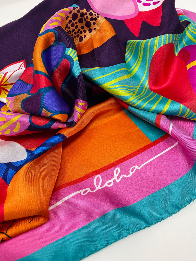 LEI GIRL KAILUA SILK TWILL SCARF