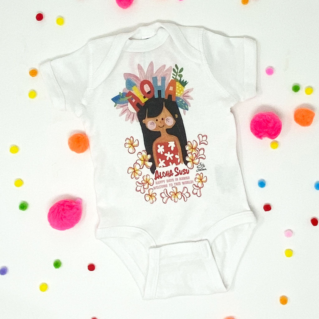 ALOHA SUSU NEWBORN ONESIE
