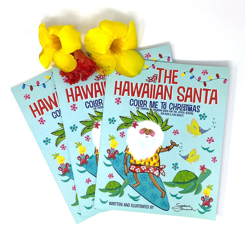 Coloring Book - The Hawaiian Santa