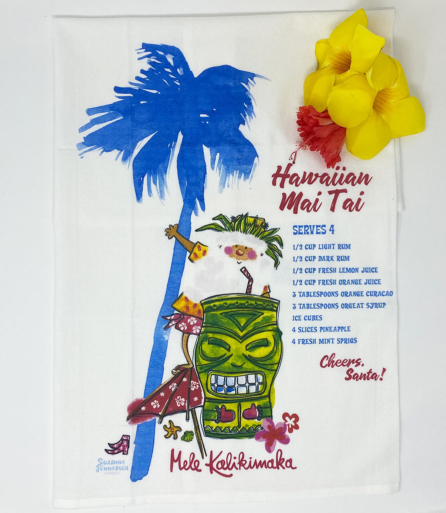 SANTA MAI TAI kitchen towel