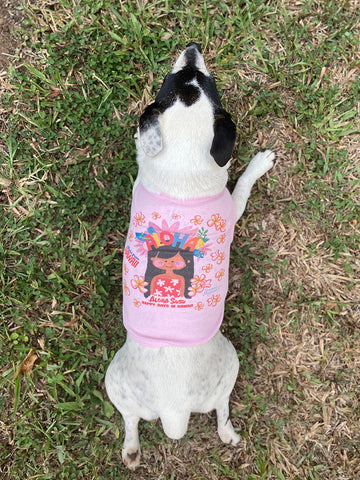 ALOHA SUSU PINK DOG TEE