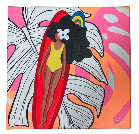 SUNDAY SURF 10x10"