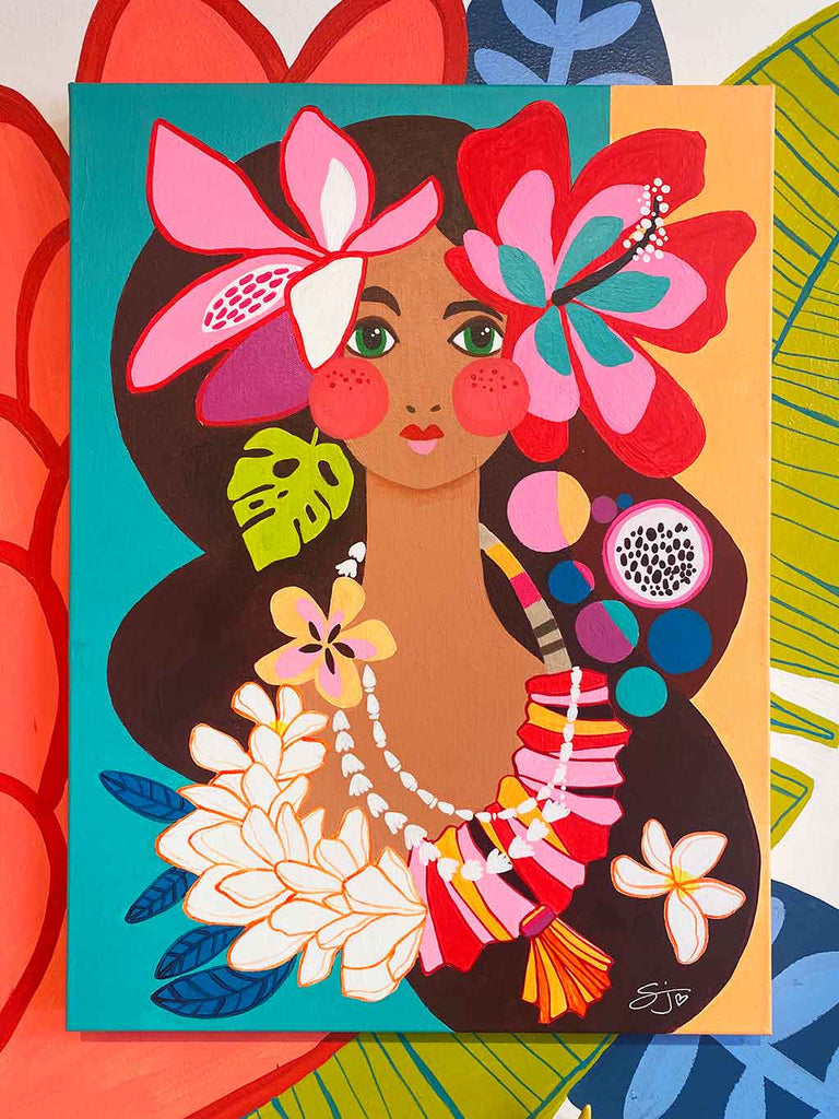 LEI GIRL PAIA 18x24"