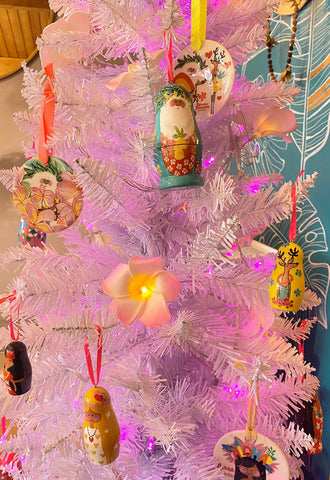 Ornament Nesting Doll Set - Santa, 3pc set