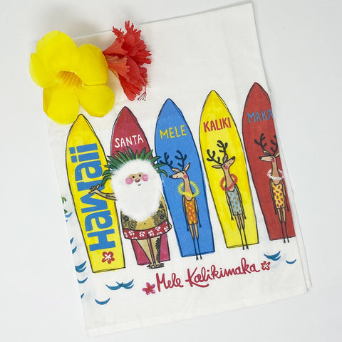 SANTA SURF kitchen towel